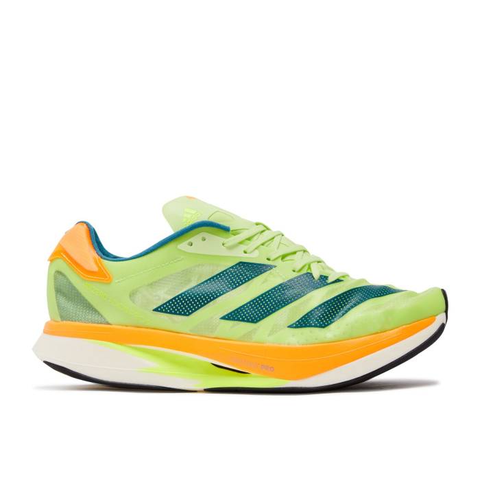 アディダス Adidas 【 Adizero Adios Pro 2 \u0027Pulse Lime Flash Orange\u0027 Men Pulse Lime/Real Teal/Flash Orange 】 アディゼロ アディオス 労働者階級 菩提樹 メンズ 菩提樹 レアル orange 橙・オレンジ色