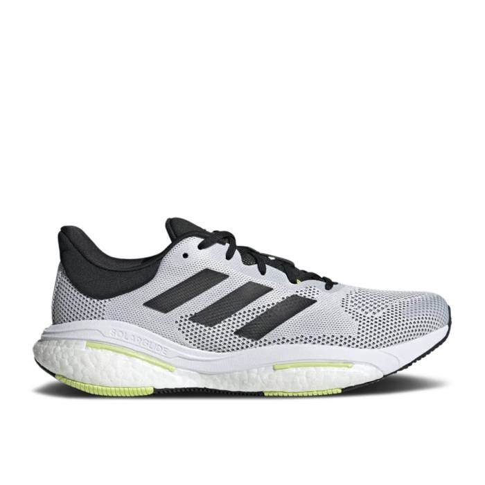 アディダス Adidas 【 Solarglide 5 'White Pulse Lime' Men Cloud White/Core Black/Pulse Lime 】 メンズ 白色 ホワイト コア 黒色 ブラック ライム