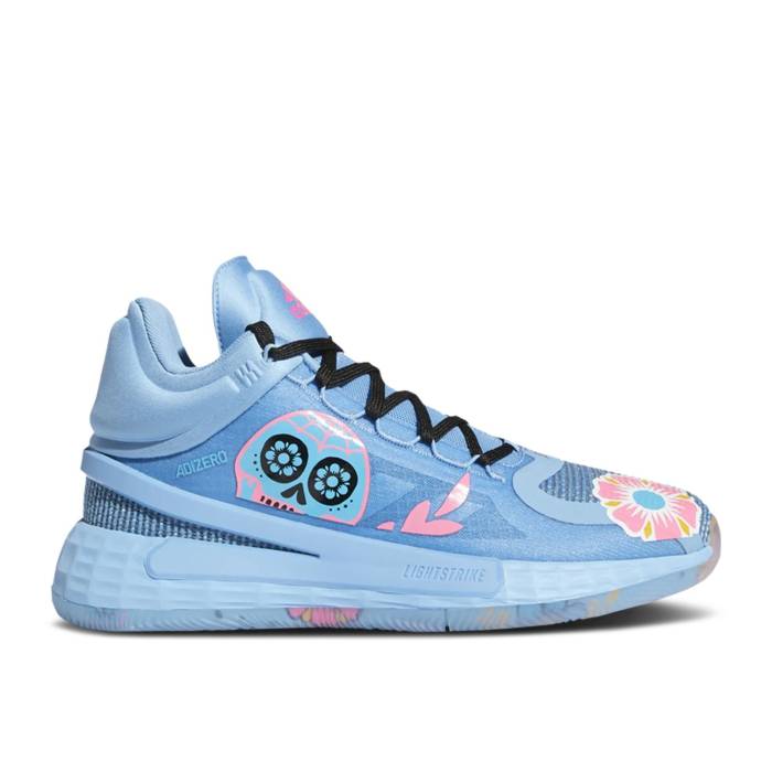 アディダス Adidas 【 D Rose 11 Day Of The Dead Men Team Light Blue/Semi Solar Pink/Core Black 】 Rose ローズ メンズ Team チーム 青色 ブルー pink ピンク コア 黒色 ブラック