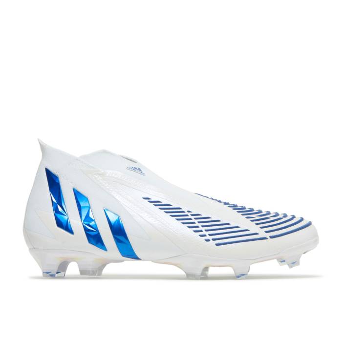 アディダス Adidas 【 Predator Edge+ Fg White Hi-Res Blue Men Cloud White/Hi-Res Blue/Cloud White 】 プレデター メンズ 白色 ホワイト 青色 ブルー
