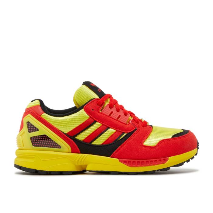 アディダス Adidas 【 Zx 8000 \u0027Bright Yellow Red\u0027 Men Bright Yellow/Core Black/Red 】 yellow 黄味がかった・黄色 メンズ yellow 黄味がかった・黄色 中核グループ 黒いこと 黒いこと Red 赤・赤いこと