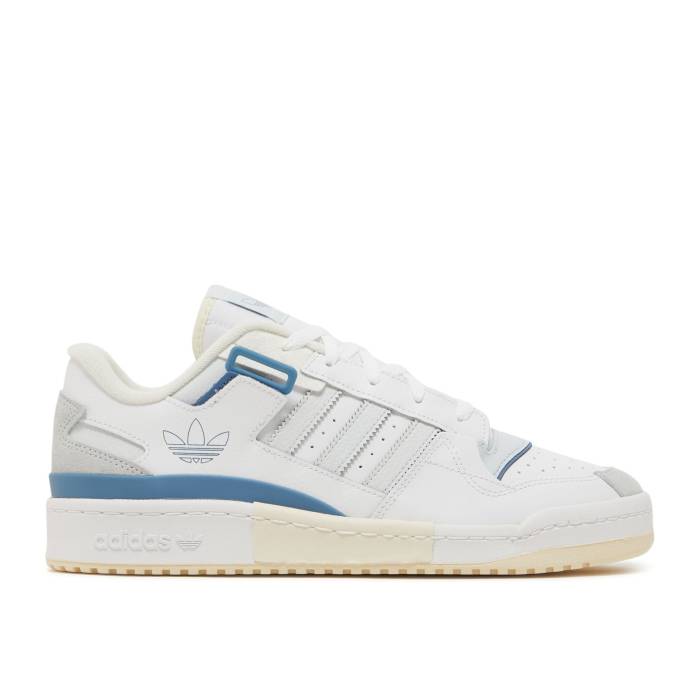 アディダス Adidas 【 Forum Exhibit Low \u0027White Sky Tint\u0027 Men Cloud White/Sky Tint/Cream White 】 討論会 天の原 メンズ 白いこと 白いこと 天の原 皮膚軟化剤