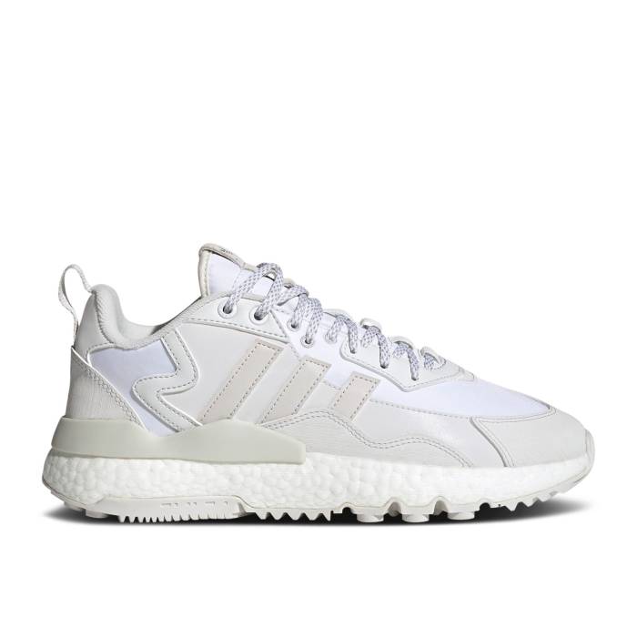 アディダス Adidas 【 Nite Jogger Winterized 'Crystal White' Men Crystal White/Cloud White/Core Black 】 ジョガーパンツ メンズ 白色 ホワイト コア 黒色 ブラック