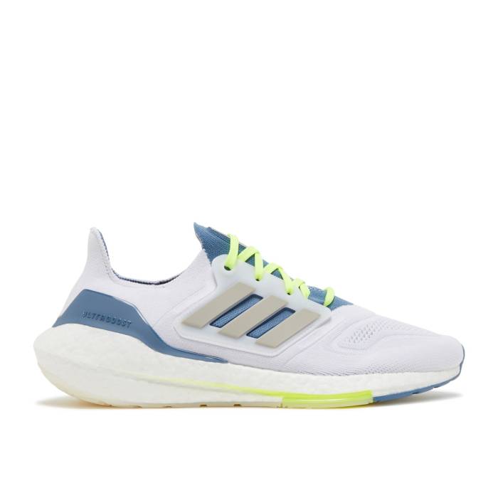 アディダス Adidas 【 Ultraboost 22 \u0027White Linen Green\u0027 Men Cloud White/Metal Grey/Linen Green 】 メンズ 白いこと 白いこと 金属元素 薄墨色 薄墨色 green 緑・緑であること スニーカー-メンズ靴-靴