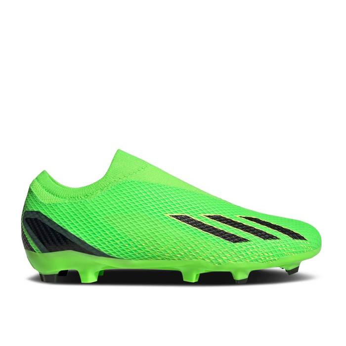 アディダス Adidas 【 X Speedportal.3 Laceless Fg \u0027Game Data Pack\u0027 Men Solar Green/Core Black/Solar Yellow 】 メンズ green 緑・緑であること 中核グループ 黒いこと 黒いこと yellow 黄味がかった・黄み スニーカー-靴-メンズ靴