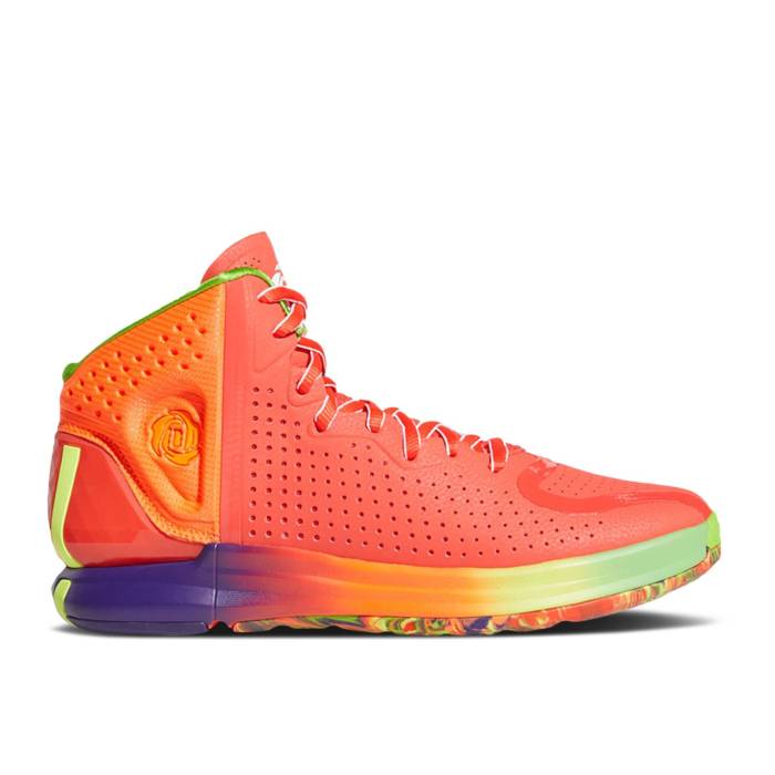 アディダス Adidas 【 D Rose 4 Restomod \u0027Solar Red Rainbow\u0027 Men Solar Red/Multi-Color 】 Rose サクラ色 Red 赤・赤いこと メンズ Red 赤・赤いこと