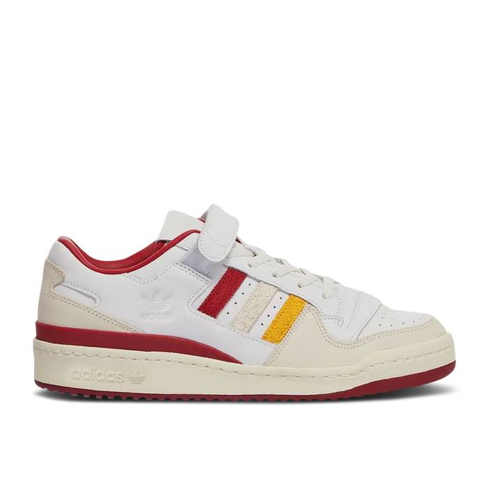 アディダス Adidas 【 End. X Forum Low \u0027Varsity - Burgundy\u0027 Men White/Off White/Burgundy 】 討論会 メンズ 白いこと 白いこと ぶどう酒色・バーガンディー