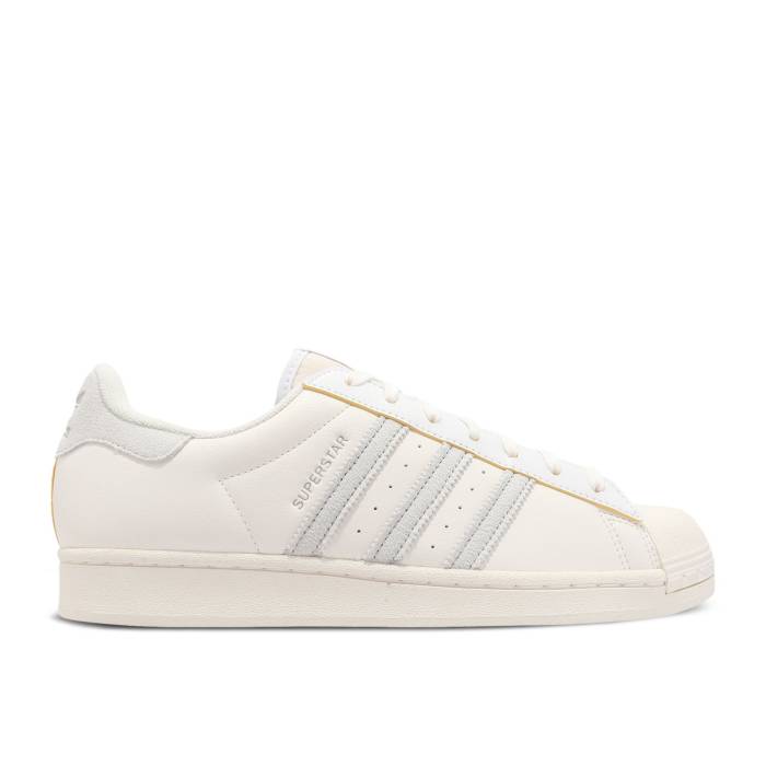 アディダス Adidas 【 Superstar Vegan Icons 'Cloud White' Men Cloud White/Grey One/Off White 】 Superstar スーパースター メンズ 白色 ホワイト 灰色 グレー｜スニケス