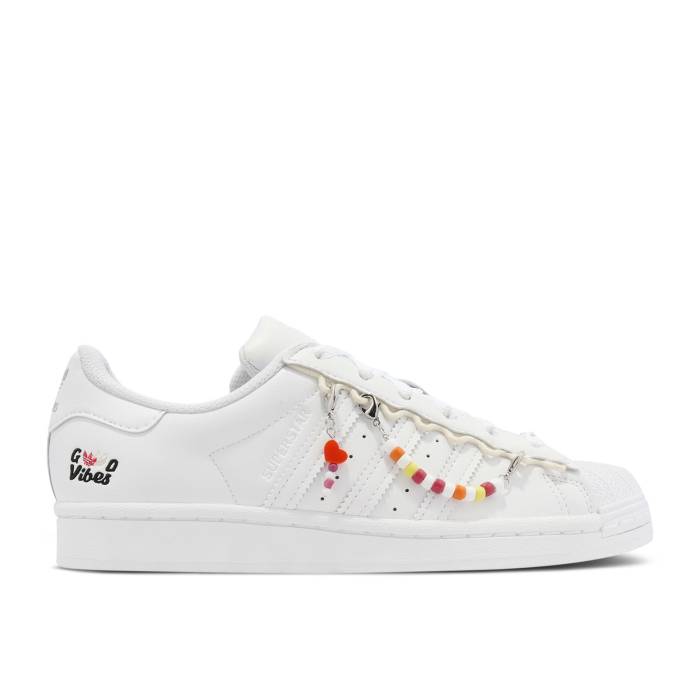 アディダス Adidas 【 Wmns Superstar \u0027Good Vibes\u0027 Women Footwear White/Silver Metallic 】 Superstar はやりっ子 レディース 白いこと 白いこと Silver しろがね色・しろがね色