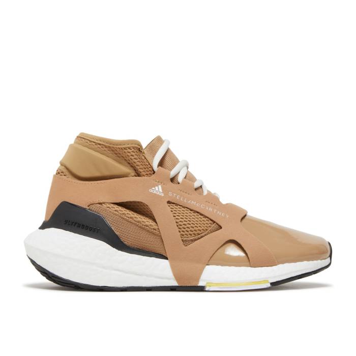 アディダス Adidas 【 Stella Mccartney X Wmns Ultraboost 21 'Brown White Vapour' Women Brown/White Vapour/Yellow 】 白色 ホワイト レディース 茶色 ブラウン 白色 ホワイト yellow 黄色・イエロー