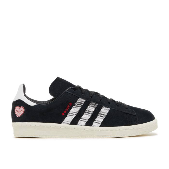 アディダス Adidas 【 Campus 80 \u0027Tokyo Manga\u0027 Men Core Black/Cloud White/Off White 】 校庭 メンズ 中核グループ 黒いこと 黒いこと 白いこと 白いこと