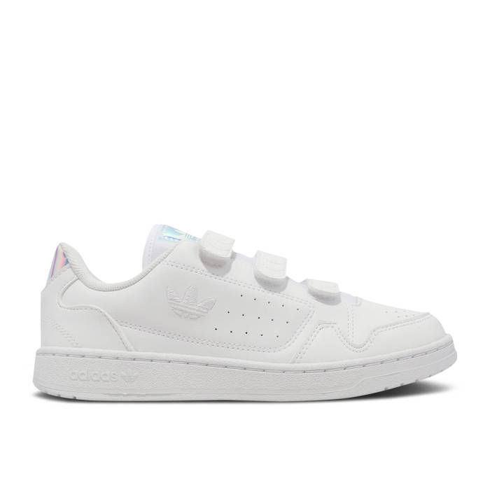 アディダス Adidas 【 Ny 90 J \u0027White Iridescent\u0027 Youth Cloud White/Cloud White/Supplier Colour 】 御坊っちゃん キッズ 白いこと 白いこと 靴-キッズファッション