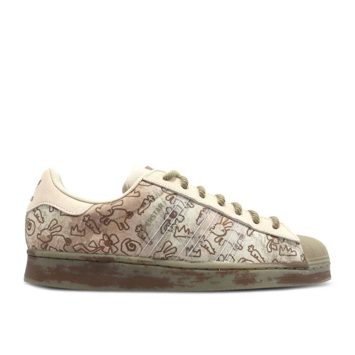 アディダス Adidas 【 Melting Sadness X Superstar 'Allover Graphics - Clear Brown' Men Clear Brown/Clear Brown/Clay 】 Superstar スーパースター メンズ 茶色 ブラウン|スニケス