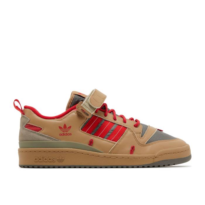 アディダス Adidas 【 Forum 84 Camp Low \u0027Cardboard Scarlet\u0027 Men Cardboard/Scarlet/Utility Grey 】 討論会 メンズ 薄墨色 薄墨色
