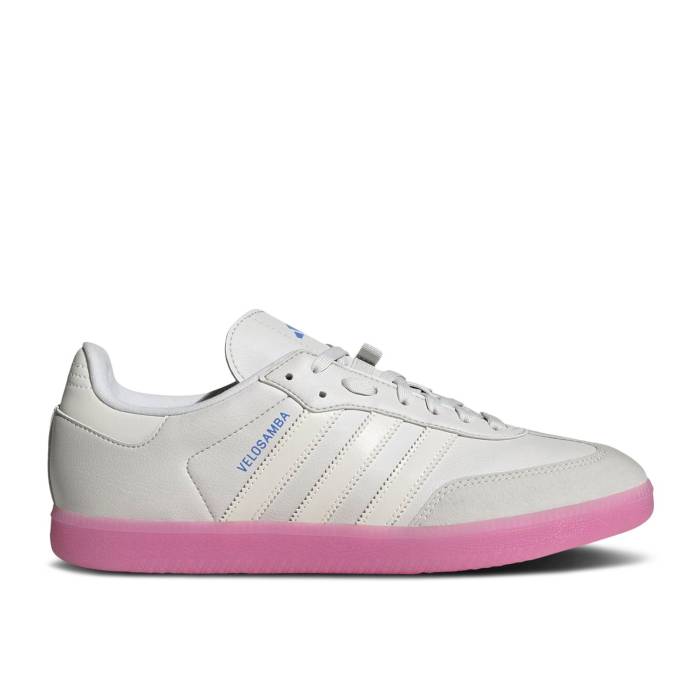 アディダス Adidas 【 Velosamba \u0027Grey Lucid Fuchsia\u0027 Men Grey One/Off White/Lucid Fuchsia 】 メンズ 薄墨色 薄墨色 白いこと 白いこと