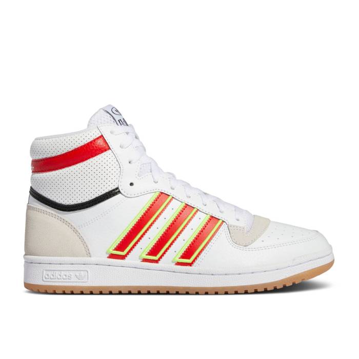 アディダス Adidas 【 Top Ten Rb 'White Vivid Red' Men Cloud White/Vivid Red/Solar Yellow 】 メンズ 白色 ホワイト Red 赤・レッド yellow 黄色・イエロー|スニケス