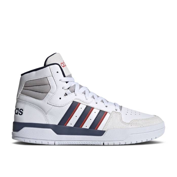 アディダス Adidas 【 Entrap Mid 'White Collegiate Navy' Men Cloud White/Collegiate Navy/Vivid Red 】 ミッド メンズ 白色 ホワイト 紺色 ネイビー Red 赤・レッド