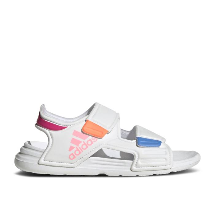 アディダス Adidas 【 Altaswim Sandal J \u0027White Pink Fuchsia\u0027 Youth Cloud White/Beam Pink/Semi Lucid Fuchsia 】 pink さくら色 お坊っちゃん キッズ 白いこと 白いこと pink さくら色