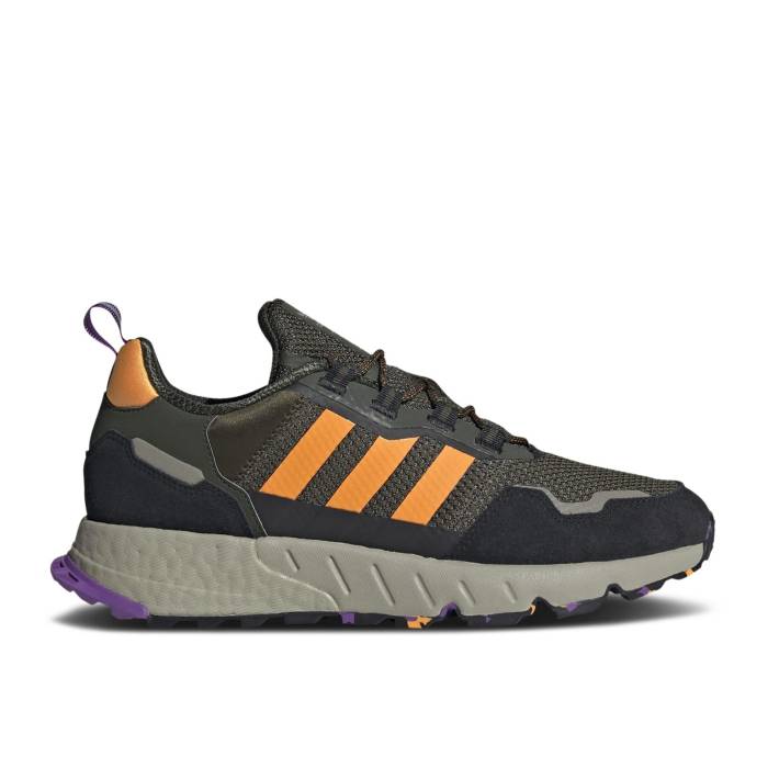 アディダス Adidas 【 Zx 1K Boost 'Seasonality - Black Purple Orange' Men Core Black/Active Purple/Orange Rush 】 ブースト 黒色 ブラック Purple 紫・パープル メンズ コア 黒色 ブラック Purple 紫・パープル orange 橙・|スニケス