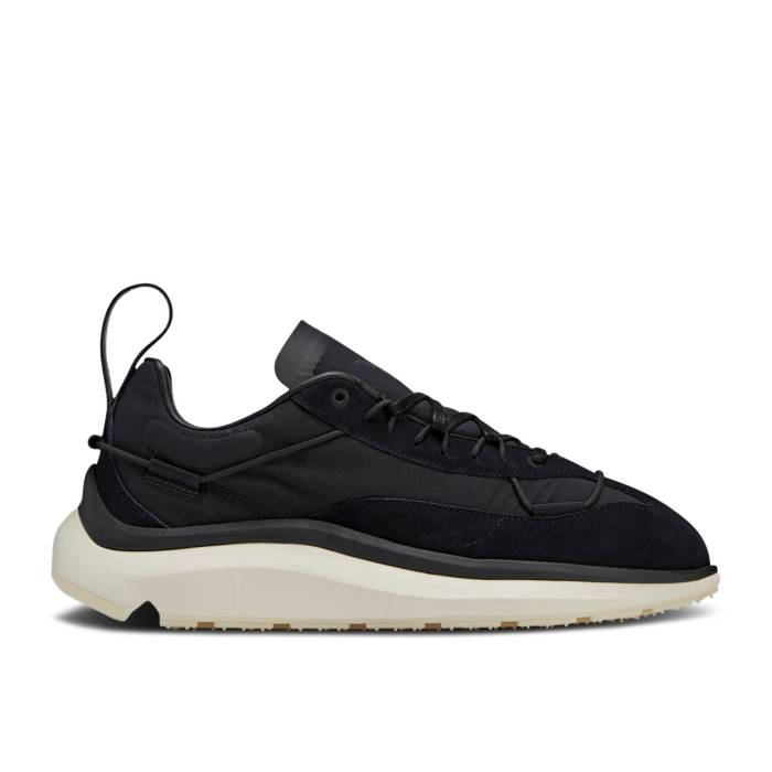 アディダス Adidas 【 Y-3 Shiku Run \u0027Black Cream White\u0027 Men Black/Black/Cream White 】 幽客 皮膚軟化剤 メンズ 黒いこと 黒いこと 皮膚軟化剤 白いこと 白いこと