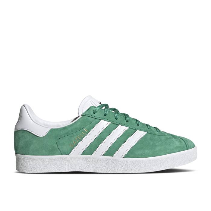 アディダス Adidas 【 Gazelle 85 \u0027Semi Court Green\u0027 Men Semi Court Green/Cloud White/Core Black 】 ガゼル 厚地の外套 メンズ 厚地の外套 green 緑・緑であること 白いこと 白いこと 中核グループ 黒いこと 黒いこと スニーカー-メンズ靴-靴