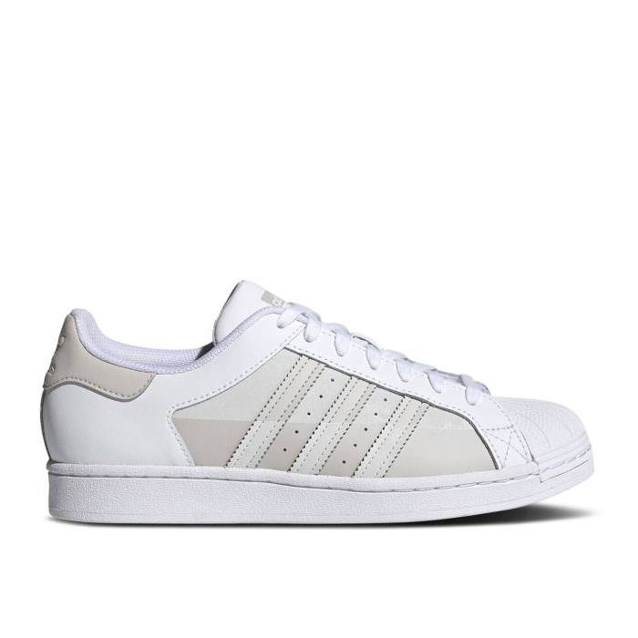 アディダス Adidas 【 Superstar plit Reflective Men Cloud White/Grey One/Cloud White 】 Superstar スーパースター メンズ 白色 ホワイト 灰色 グレー