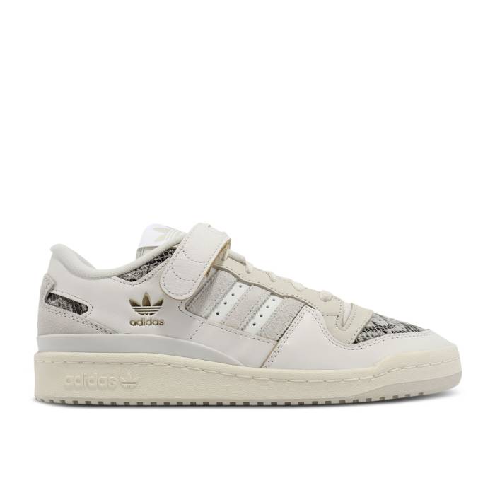 アディダス Adidas 【 Forum 84 Low 'White Snakeskin' Men Cloud White/Orbit Grey/Off White 】 フォーラム メンズ 白色 ホワイト 灰色 グレー