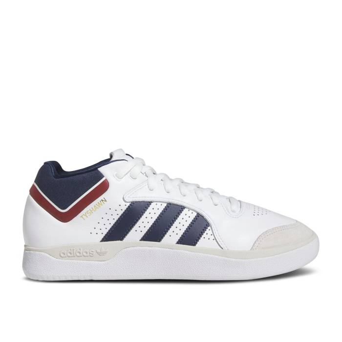 アディダス Adidas 【 Tyshawn 'Top Ten' Men Cloud White/Collegiate Navy/Grey One 】 メンズ 白色 ホワイト 紺色 ネイビー 灰色 グレー