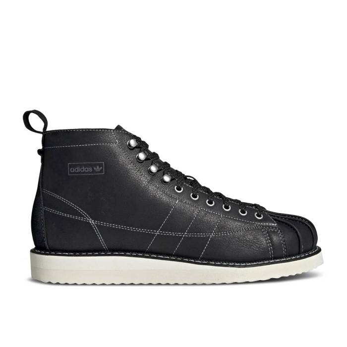 アディダス Adidas 【 Superstar Boot \u0027Black Off White\u0027 Men Core Black/Off White/Off White 】 Superstar はやりっ子 ブーツ メンズ 中核グループ 黒いこと 黒いこと 白いこと 白いこと