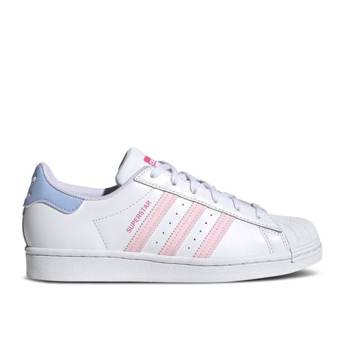 アディダス Adidas 【 Wmns Superstar 'White Pink Blue' Women Cloud White/Clear Pink/Pulse Magenta 】 Superstar スーパースター pink ピンク レディース 白色 ホワイト pink ピンク マジェンタ｜スニケス