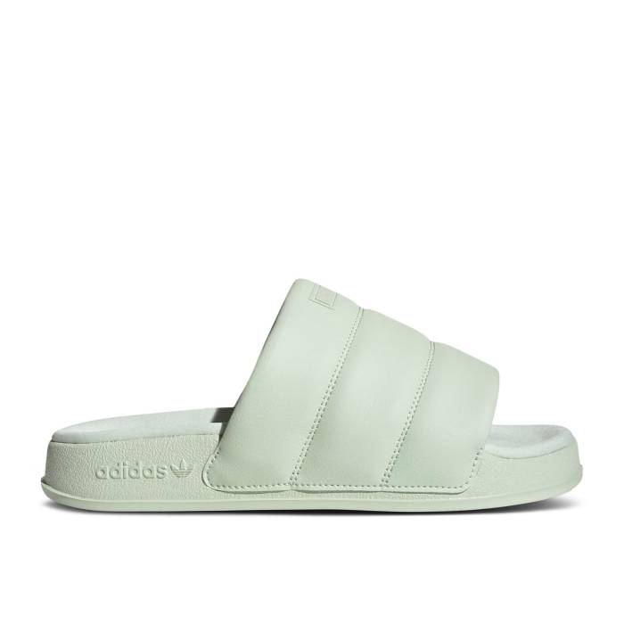 アディダス Adidas 【 Wmns Adilette Essential Slide 'Linen Green' Women Linen Green/Linen Green/Linen Green 】 アディレッタ Slide サンダル レディース green 緑・グリーン