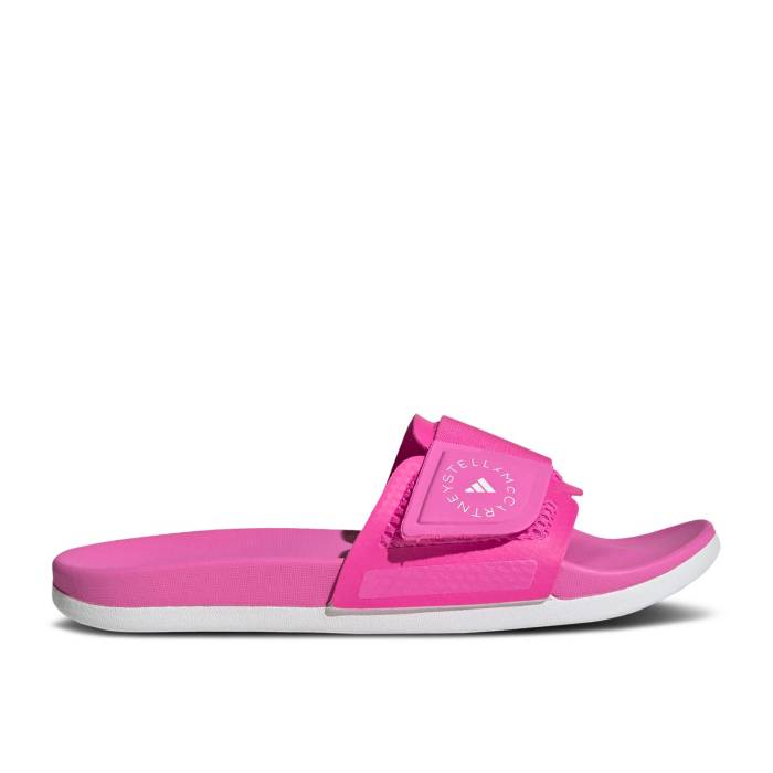 アディダス Adidas 【 Stella Mccartney X Wmns Slide 'Screaming Pink' Women Screaming Pink/Screaming Pink/Cloud White 】 Slide サンダル レディース pink ピンク 白色 ホワイト