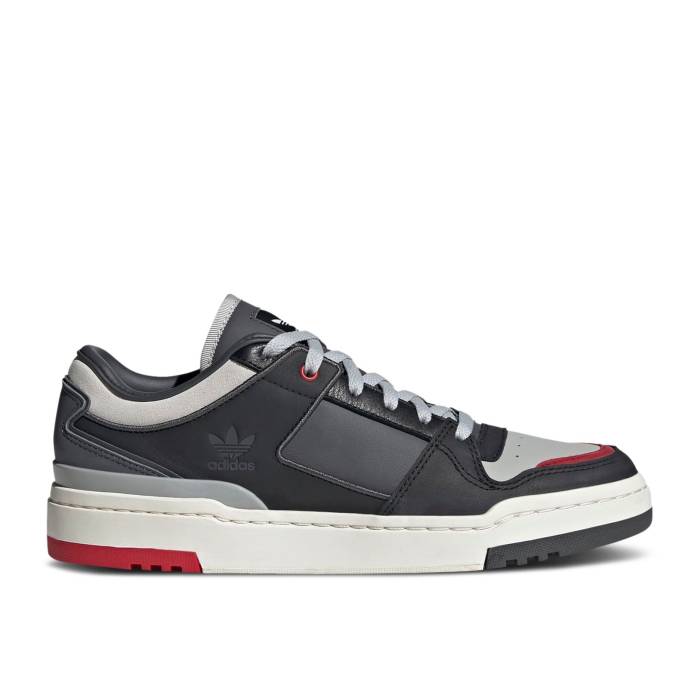 アディダス Adidas 【 Forum Luxe Low \u0027Grey Scarlet\u0027 Men Grey One/Grey Six/Core Black 】 討論会 メンズ 薄墨色 薄墨色 中核グループ 黒いこと 黒いこと