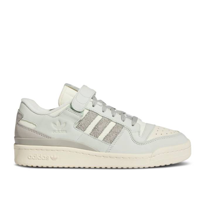 アディダス Adidas 【 Forum 84 Low \u0027Linen Green\u0027 Men Linen Green/Metal Grey/Cream White 】 討論会 メンズ green 緑・緑であること 金属元素 薄墨色 薄墨色 皮膚軟化剤 白いこと 白いこと