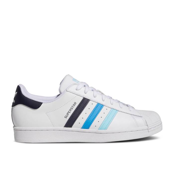 アディダス Adidas 【 Superstar \u0027White Legend Ink Gradient\u0027 Men Cloud White/Legend Ink/Bliss Blue 】 Superstar はやりっ子 Legend 言い伝え メンズ 白いこと 白いこと Legend 言い伝え 青味 青み