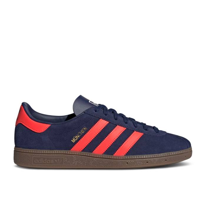 アディダス Adidas 【 Munchen 'Dark Blue Solar Red' Men Dark Blue/Solar Red/Gum 】 青色 ブルー メンズ 青色 ブルー Red 赤・レッド