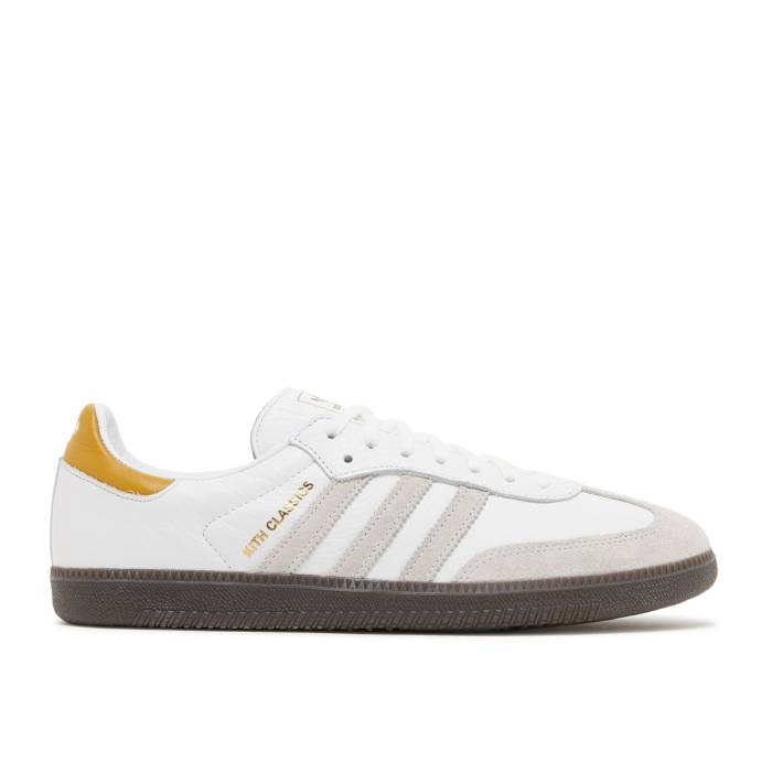 アディダス Adidas 【 Kith X Samba Og \u0027Classics Program - Mango\u0027 Men Footwear White/Off White/Dash Grey 】 サンバ メンズ 白いこと 白いこと 薄墨色 薄墨色