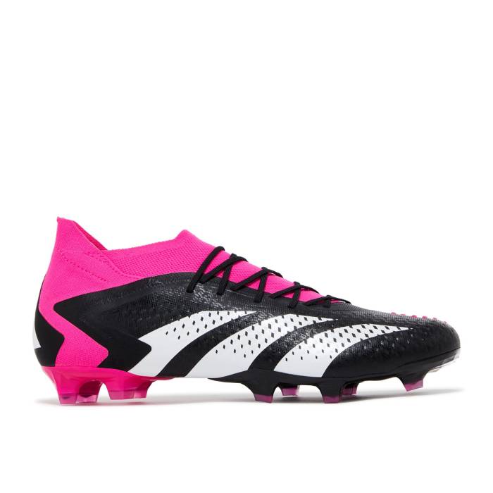 アディダス Adidas 【 Predator Accuracy.1 Fg 'Own Your Football Pack' Men Core Black/Cloud White/Team Shock Pink 2 】 プレデター フットボール メンズ コア 黒色 ブラック 白色 ホワイト Team チーム ショック pink ピン｜スニケス