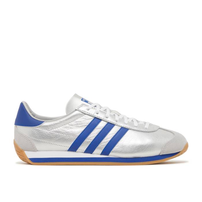 アディダス Adidas 【 Country Og Matte Silver Bright Blue Men Matte Silver/Bright Blue/Cloud White 】 カントリー Silver 銀色・シルバー メンズ Silver 銀色・シルバー 青色 ブルー 白色 ホワイト