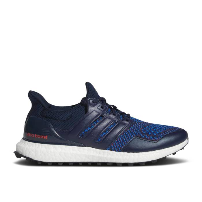 アディダス Adidas 【 Ultraboost 1.0 Spikeless Golf \u0027Collegiate Navy\u0027 Men Collegiate Navy/Collegiate Navy/Bright Red 】 golf ゴルフ メンズ 紺色 米国海軍 Red 赤・赤いこと