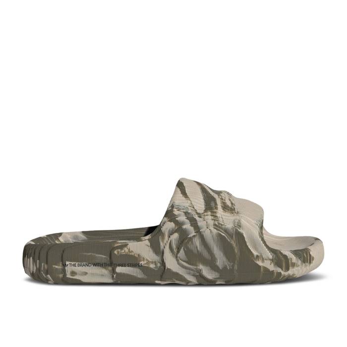 アディダス Adidas 【 Adilette 22 Slide \u0027Wonder Beige Olive Strata\u0027 Men Wonder Beige/Olive Strata/Core Black 】 アディレッタ Slide サンダル ベージュ olive オリーブ メンズ ベージュ olive オリーブ 中核グループ 黒いこと ブラッ