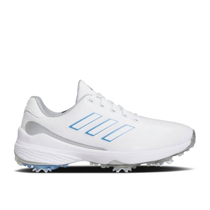 アディダス Adidas 【 Wmns Zg23 Golf 'White Blue Fusion Metallic' Women Cloud White/Blue Fusion Metallic/Silver Metallic 】 golf ゴルフ 青色 ブルー Fusion フュージョン レディース 白色 ホワイト 青色 ブルー Fusion フュ