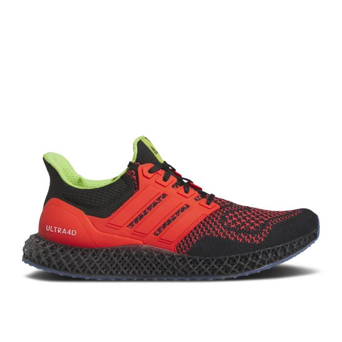アディダス Adidas 【 Ultra 4D \u0027Black Red Solar Green\u0027 Men Core Black/Bright Red/Semi Solar Green 】 ultra ウルトラ Red 赤・赤いこと メンズ 中核グループ 黒いこと 黒いこと Red 赤・赤いこと green 緑・緑であること