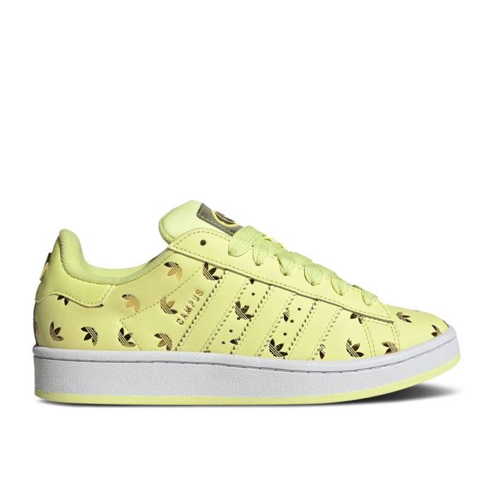 アディダス Adidas 【 Wmns Campus 00S 'Allover Debossed Trefoils - Pulse Yellow' Women Pulse Yellow/Pulse Yellow/Gold Metallic 】 キャンパス レディース yellow 黄色・イエロー ゴールド