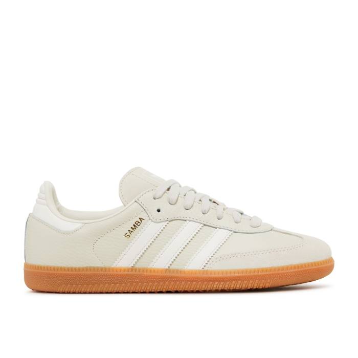 アディダス Adidas 【 Wmns Samba Og Aluminium Gum Women Aluminium/Chalk White/Wonder Beige 】 サンバ レディース 白色 ホワイト ベージュ