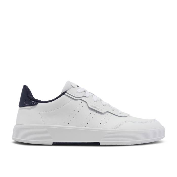 アディダス Adidas 【 Courtphase \u0027White Collegiate Navy\u0027 Men Cloud White/Cloud White/Collegiate Navy 】 メンズ 白いこと 白いこと 紺色 米国海軍