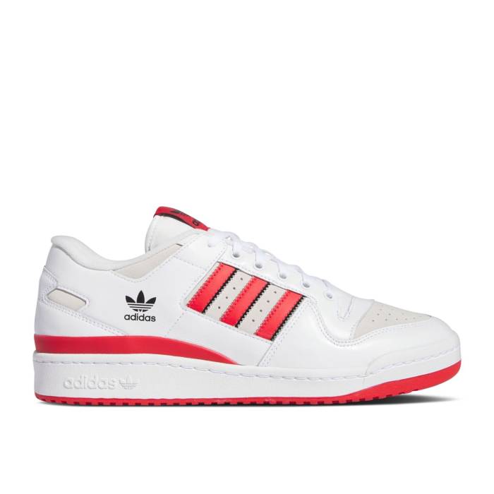アディダス Adidas 【 Forum 84 Low Adv 'White Better Scarlet' Men Cloud White/Better Scarlet/Core Black 】 フォーラム メンズ 白色 ホワイト コア 黒色 ブラック