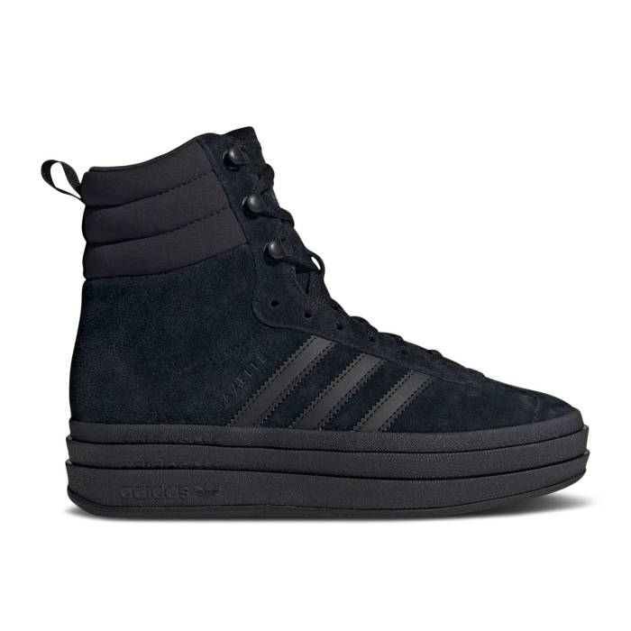 アディダス Adidas 【 Wmns Gazelle Boot \u0027Triple Black\u0027 Women Core Black/Core Black/Core Black 】 ガゼル ブーツ レディース 中核グループ 黒いこと 黒いこと