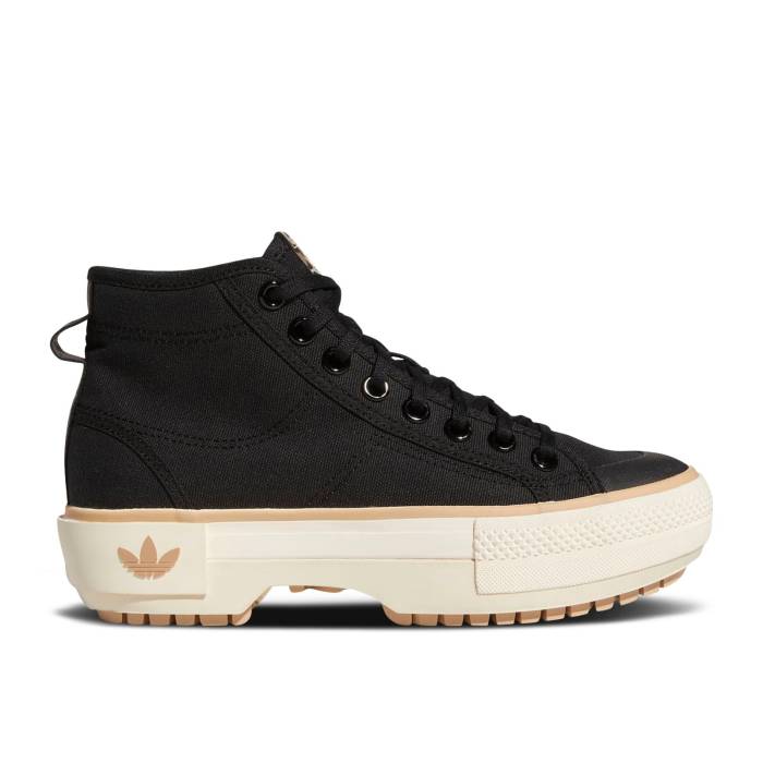アディダス Adidas 【 Wmns Nizza Trek \u0027Black Magic Beige\u0027 Women Core Black/Magic Beige/Cream White 】 神通力 レディース 中核グループ 黒いこと 黒いこと 神通力 ベージュ 皮膚軟化剤 白いこと 白いこと
