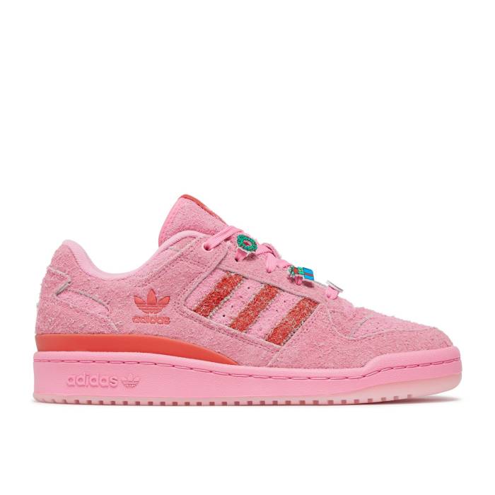 アディダス Adidas 【 Dr. Seuss X Wmns Forum Low \u0027Cindy-Lou Who\u0027 Women Bliss Pink/Bright Red/Bright Red 】 討論会 レディース pink サクラ色 Red 赤・赤いこと